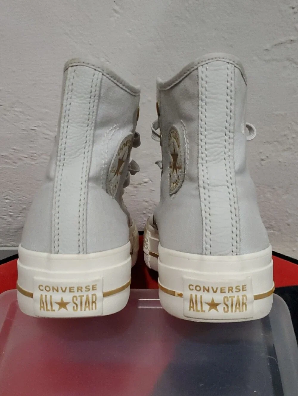 Converse Chuck Taylor All Star Lift Platform High Top Sneakers in Barely Gray - Picture 10 of 11